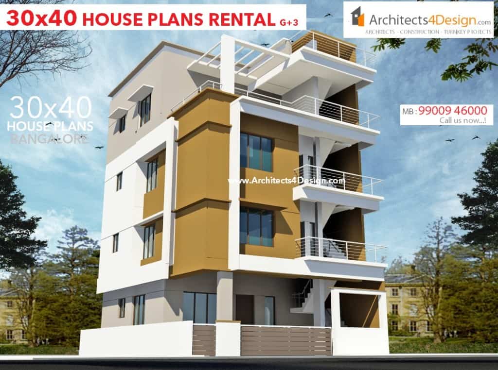 30x40 HOUSE PLANS In Bangalore For G 1 G 2 G 3 G 4 Floors 30x40 Duplex House Plans House Designs