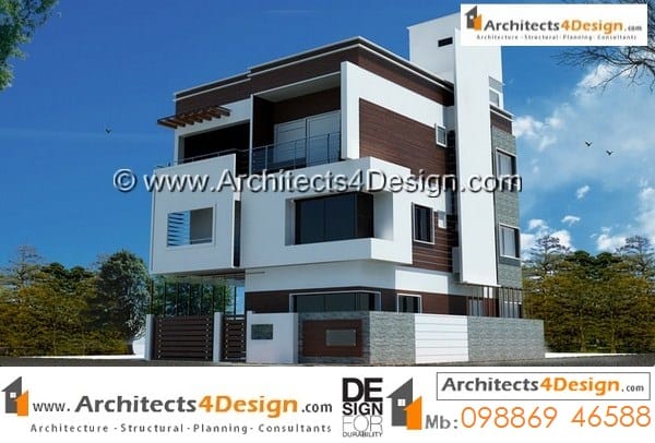 Duplex house plans sample south facing 30x40 with g+2 floors with one car parking