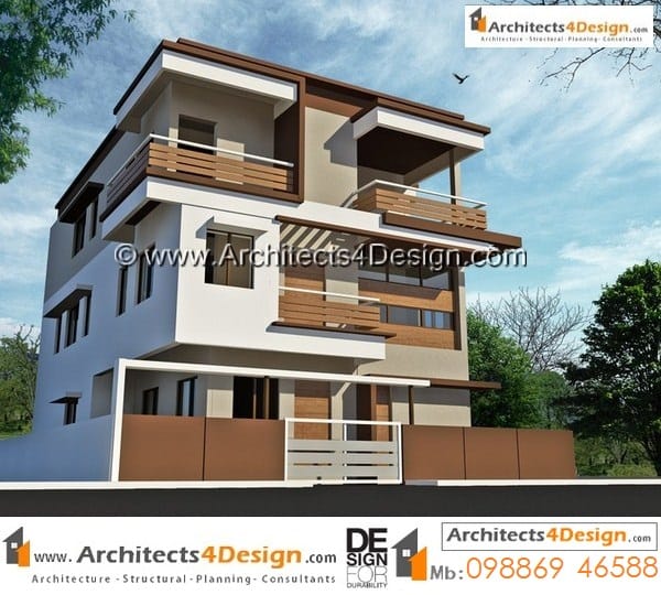 duplex house plans on 30x40 east faciing plans having g+2 floors on a plot size of 1200 sq ft with 2600 sq ft built up area.