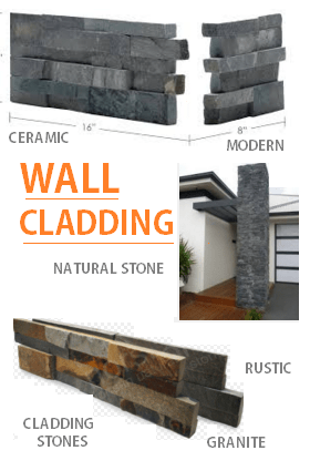 Cladding for wall bu natural stone