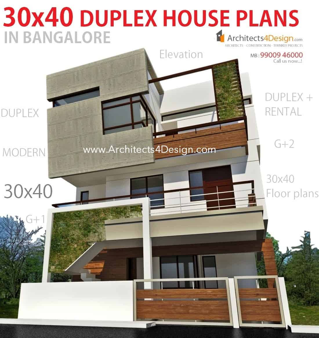 30x40 House Plans In Bangalore For G 1 G 2 G 3 G 4 Floors 30x40 Duplex House Plans House Designs Floor Plans In Bangalore