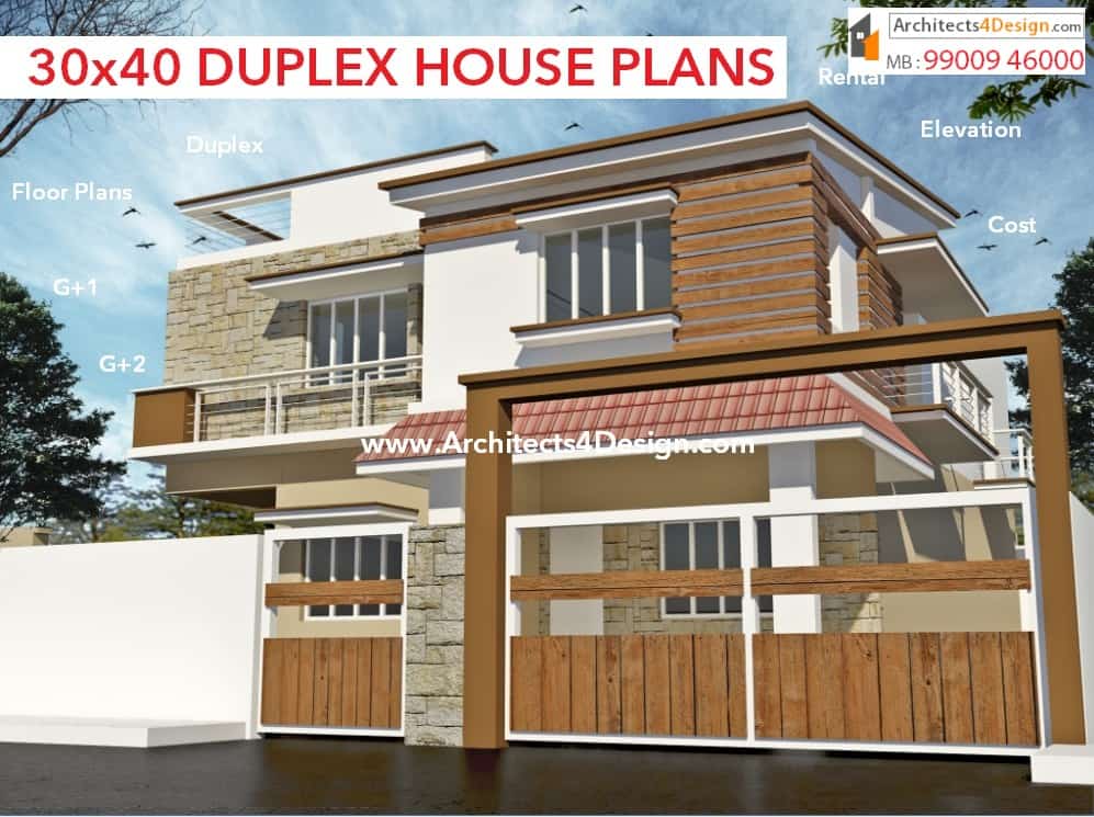 30x40 House Plans In Bangalore For G 1 G 2 G 3 G 4 Floors 30x40 Duplex House Plans House Designs Floor Plans In Bangalore