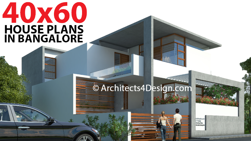 40x60 House plans in Bangalore