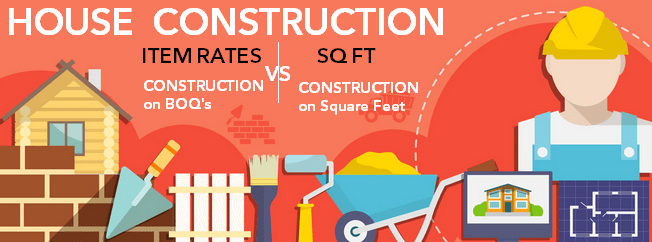 item rateboqs vs sq ft house construction