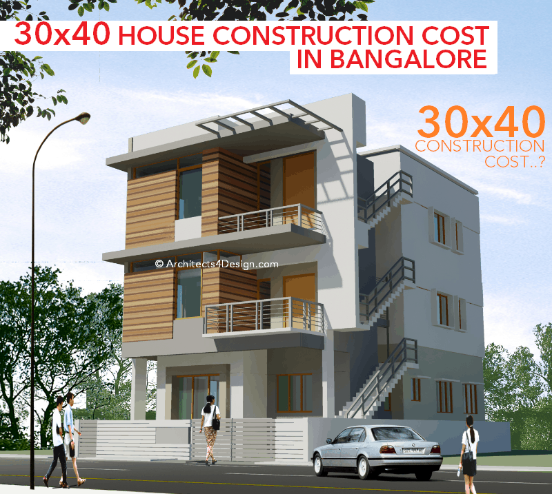 30x40 Duplex House construction cost in Bangalore